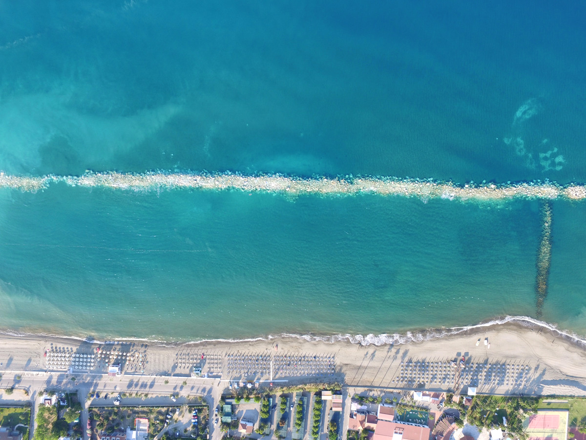 villaggio elea foto aerea mare