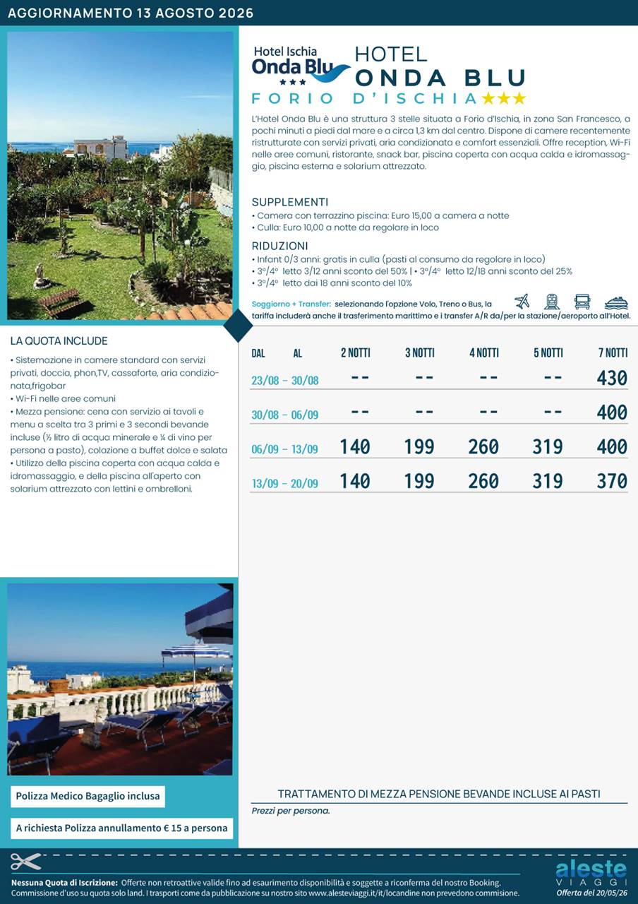 2026 hotel onda blu agosto